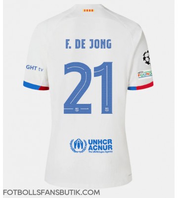 Barcelona Frenkie de Jong #21 Replika Bortatröja 2023-24 Kortärmad